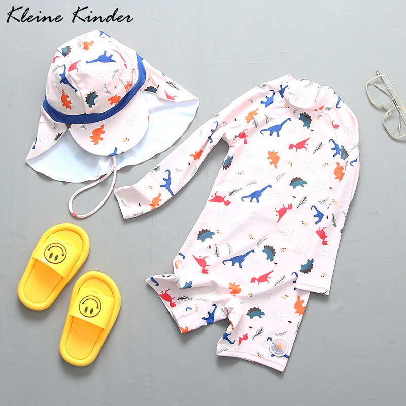 Swimsuit Kids One Piece Dinosa - Baby Swimwear Uv 评论和价格