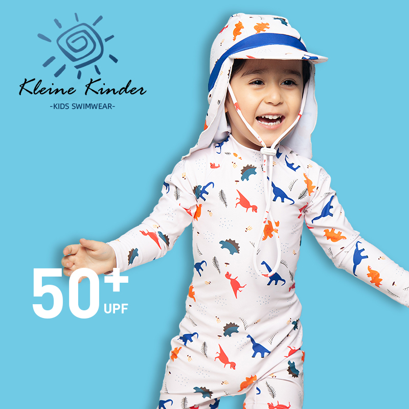 Swimsuit Kids One Piece Dinosa - Baby Swimwear Uv 评论和价格