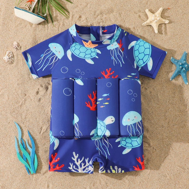 Boys Girls Float Swimwear Long - Baby Swimwear Uv 评论和价格