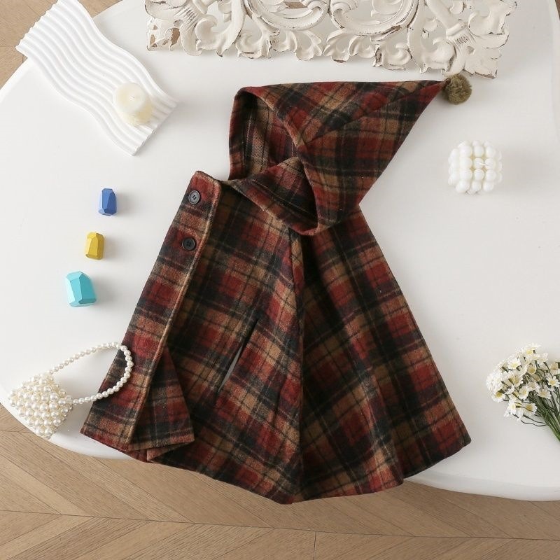 Girls Plaid Cape Children's Co - Baby Clothing Winter 评论和价格