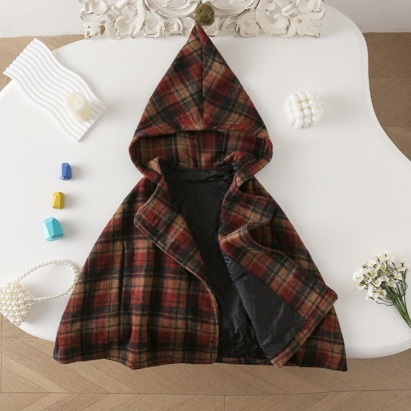 Girls Plaid Cape Children's Co - Baby Clothing Winter 评论和价格