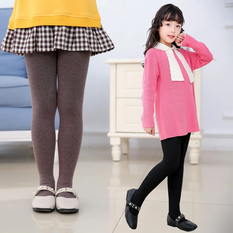 Brushed Thicken Girls Tights f - Baby Clothing Winter 评论和价格