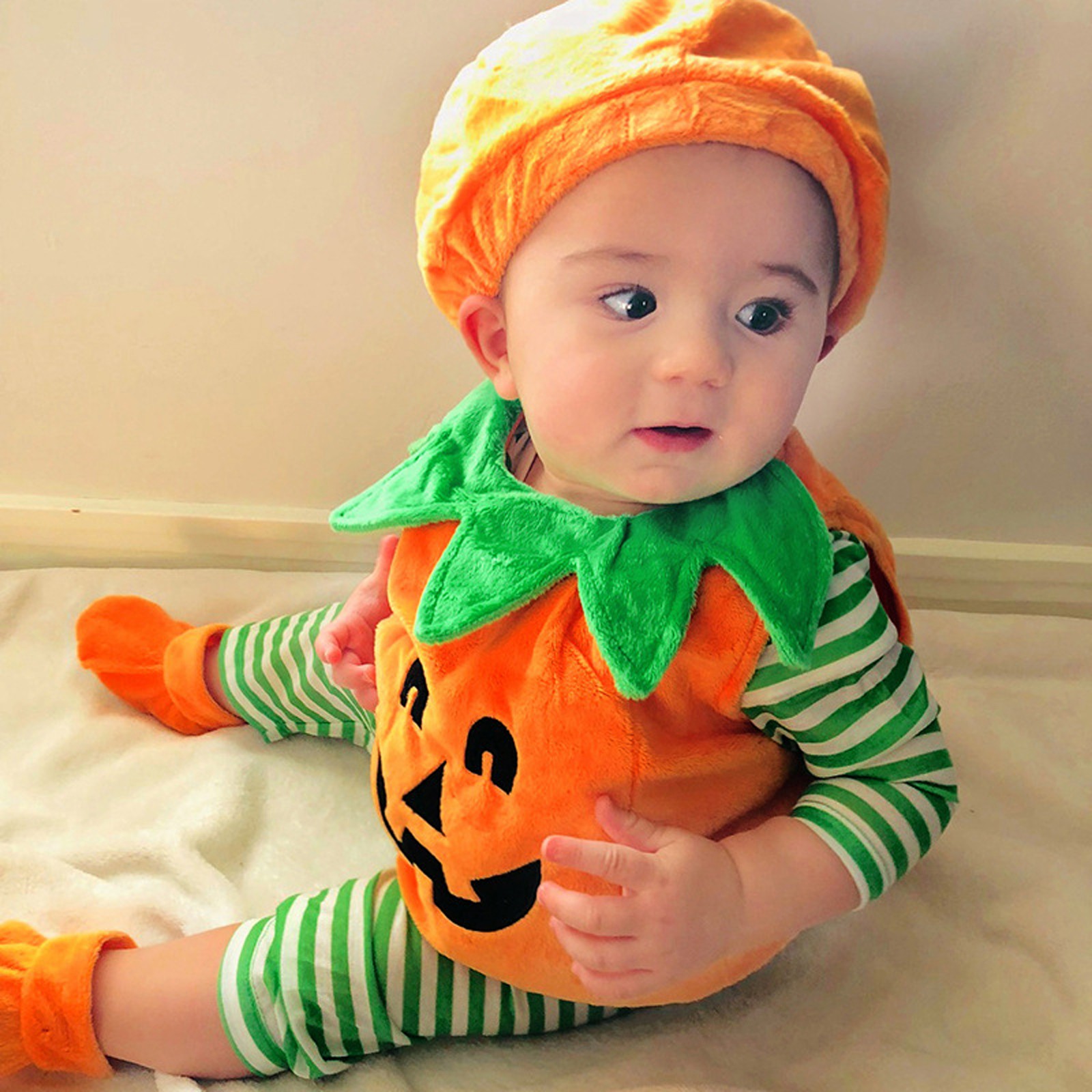Halloween Pumpkin Costume Kids - Baby Clothing Sets Boy 评论和价格