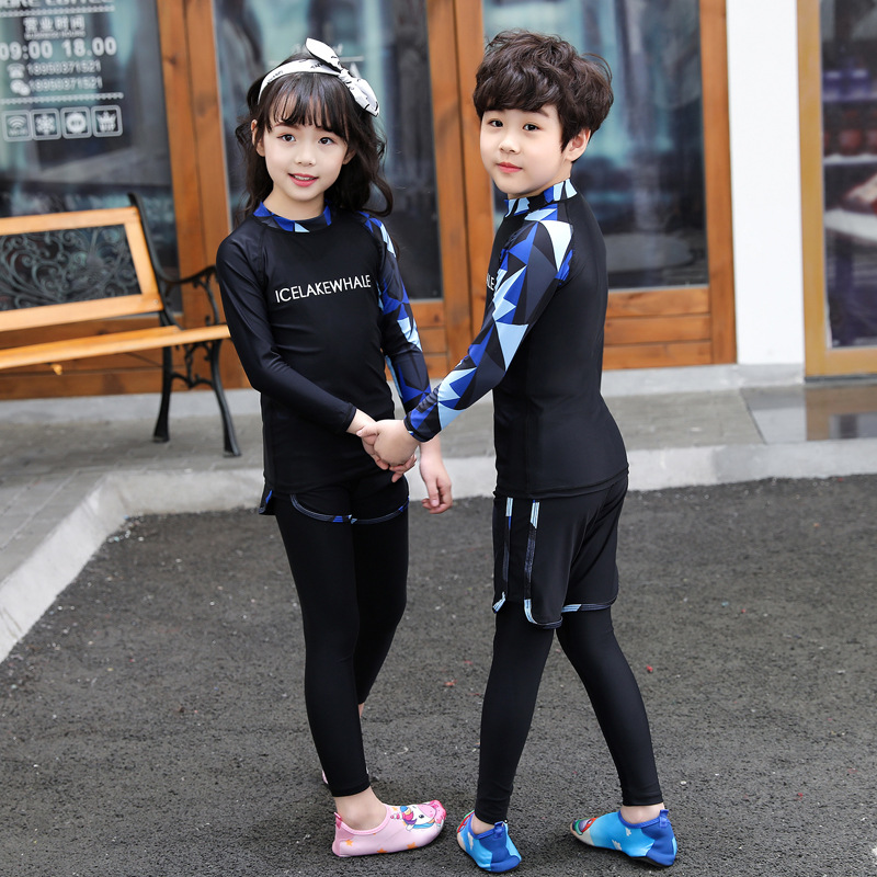 3 Pieces Girls Split Diving Su - Baby Swimwear Uv 评论和价格