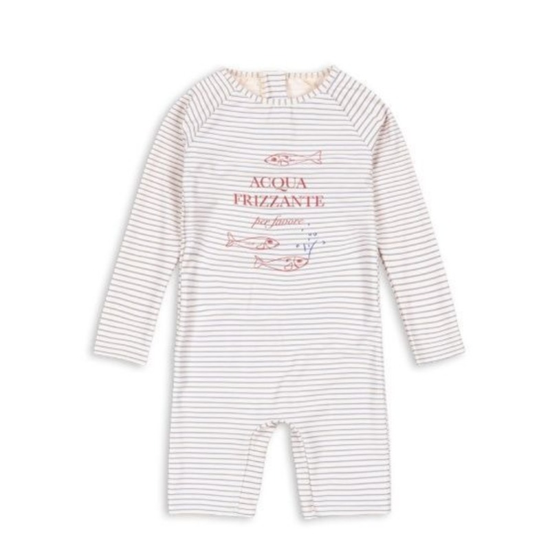 Kids Swimwears Boy Fish Stripe - Baby Swimwear Uv 评论和价格