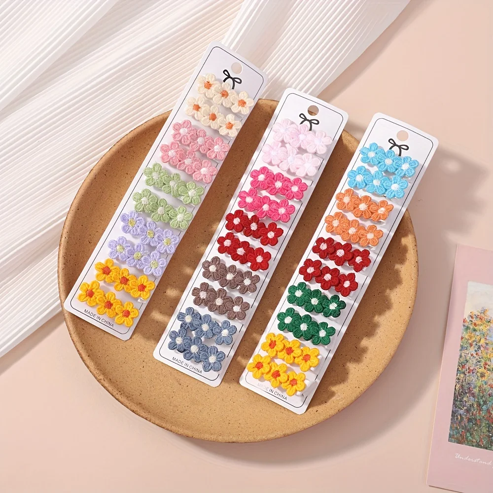 10Pcs/Set Baby Mini Flower Hai - Newborn Gift Set 评论和价格