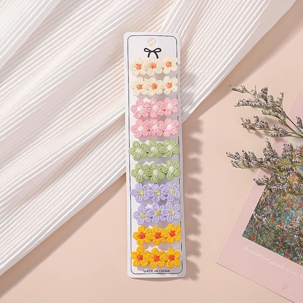 10Pcs/Set Baby Mini Flower Hai - Newborn Gift Set 评论和价格