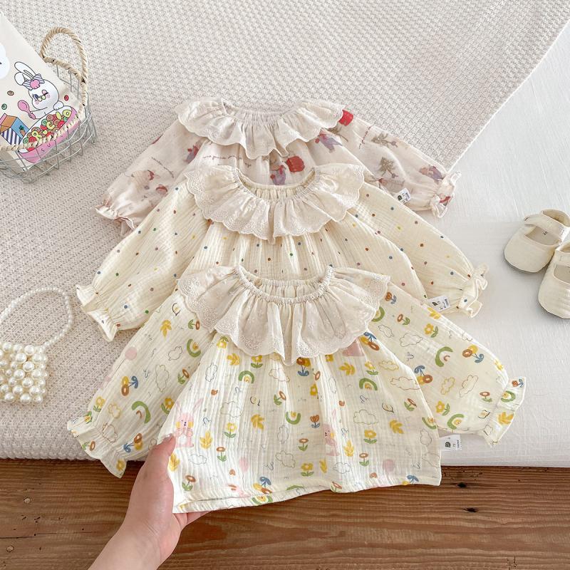Spring Autumn Baby Girl Home C - Baby Clothing For Sleep 评论和价格