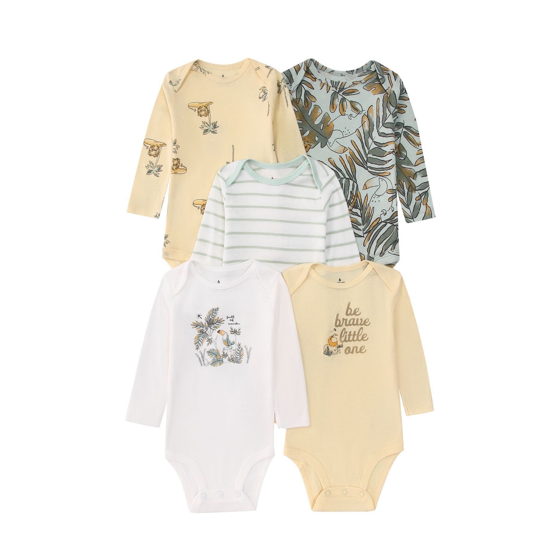 5PCS Newborn Infant Baby Bodys - Baby Clothing Next 评论和价格